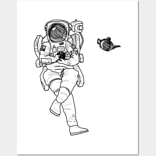 Astronaut Tea Time Posters and Art